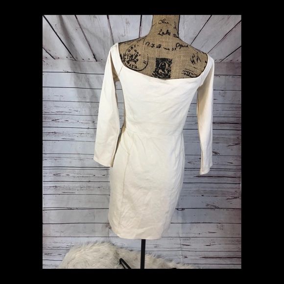 NWOT Free People Off Shoulder  Beige Dress - Picture 2 of 4